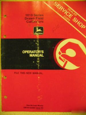 John deere 1010 drawn field cultivator operator manual