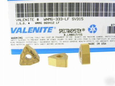 New 123 valenite wnmg 333-lf SV315 carbide inserts O625