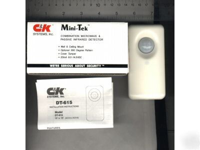 New lot of 10 c&k mini-tek dt-615 burglar alarm- in box