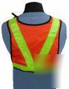 Reflective, high visability, radio harness safety vest