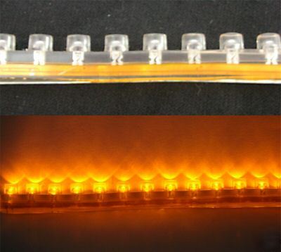 1,amber 72CM neon light strip 12V water resistance led