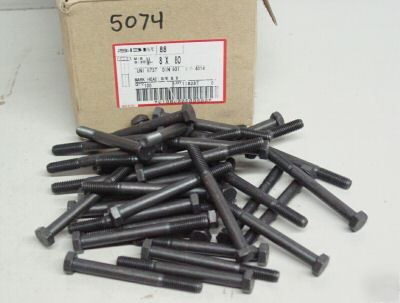 8 - 1.25 x 80 mm metric bolts grade 8.8, qty (25)