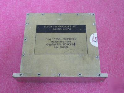 Elcom tech rf frequency synthesizer 12.650-13.350GHZ 