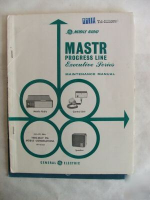 General electric mastr progress line uhf radio manual