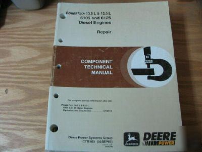 John deere 10.5L 12.5L eng component technical manual