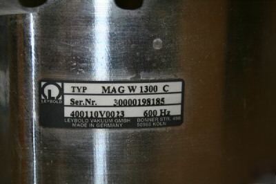 Leybold mag w 1300C mag lev turbo pump, vacuum pump