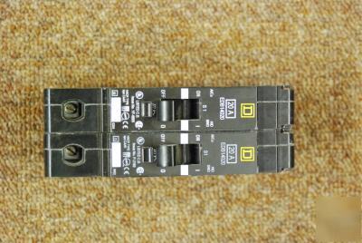 New lot of 2 EDB14020 square d 20 amp circuit breakers