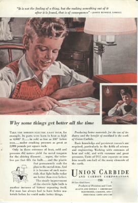 Nice 1946 union carbide ad - get better all the time
