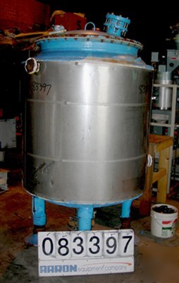 Used: pfaudler glass lined jacketed receiver tank, 200