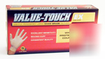 Value touch exam grade disposable gloves - m