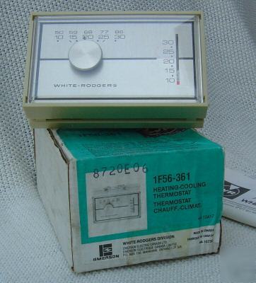 White-rodgers 1F56 low volt heating cooling thermostat 