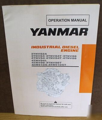 Yanmar manual 3 & 4 cylinder diesel engine john deere