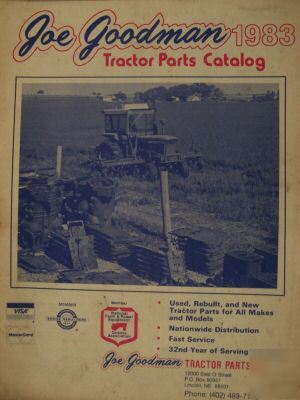 1983 joe goodman tractor parts catalog - all makes