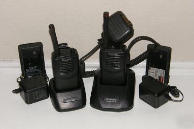Kenwood tk-2100 tk 2100 vhf radios, 2 ch, with extras 