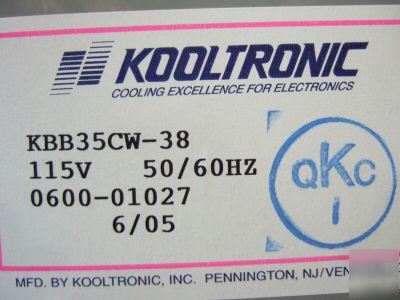 Kooltronic single centrifugal blower KBB35