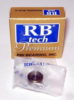 R2ZZ premium grade ball bearings, 1/8