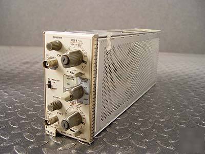 Tektronix 7A18N 75 mhz dual trace plug in amplifier