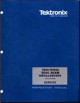 Tek 7844 service manual in 2 res +extras +text search