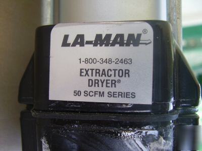La man 50SCFM extractor/dryer filter w/gauges & drain