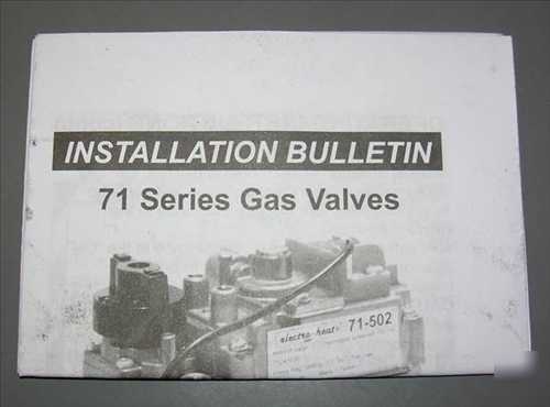 Lot of 6 electro-heat 71-502 millivolt gas valves 750MV