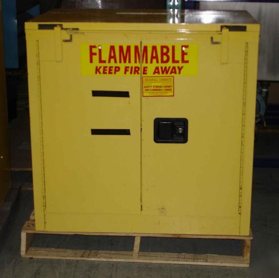 Securall fire flammable 2 sided chemical storage cab