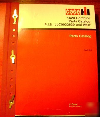 Case ih 1620 combine repair parts catalog book manual