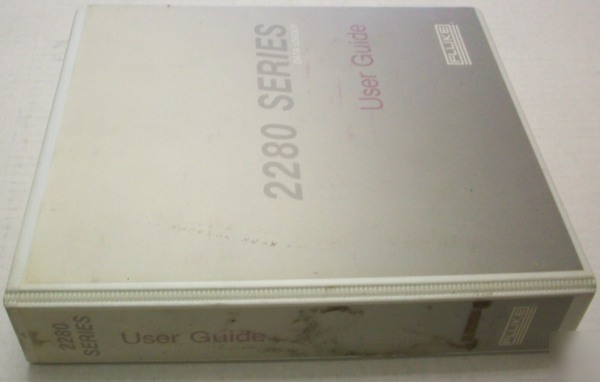 Fluke 2280 series data logger user guide - $5 shipping 
