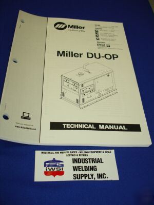 Miller electric du-op technical manual tm 494