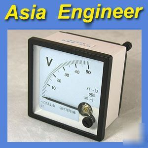 New brand analog volt panel meter dc 50V