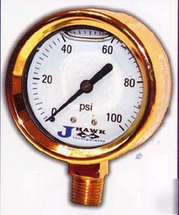 Pressure gauge liquid filled, 2 1/2