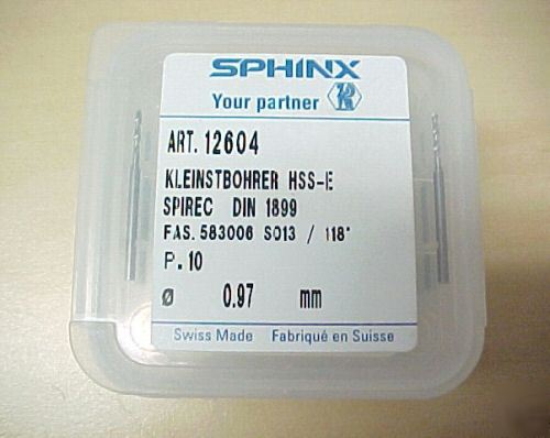 Sphinx micro drill bits 0.97MM /.038