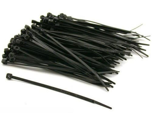 50 uv black stnd nylon cable ties 36