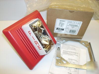Est edwards 757-7A-SS25 speaker/strobe red fire alarm 