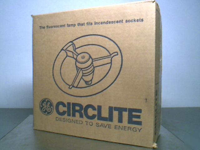 Ge circlite fluorescent lamp for incandescent sockets