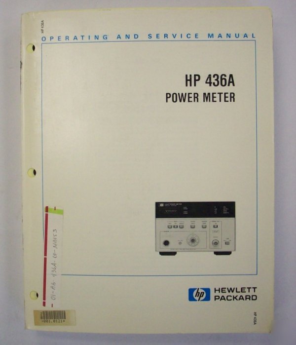 Hp / agilent 436A op/service manual - $5 shipping 