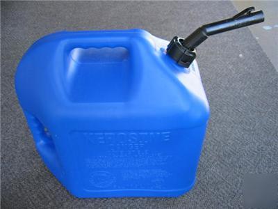 Kerosene heater/ lamp blue plastic 5 gal. container