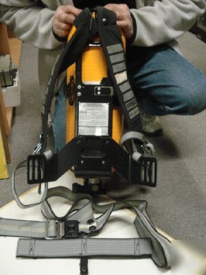 Msa ultralite air mask tank regulator case scba gear 