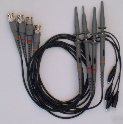 New four 100MHZ oscilloscope clip probes & accessories