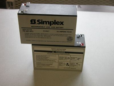Simplex str 112-112 12 v rechargable lead acid battery