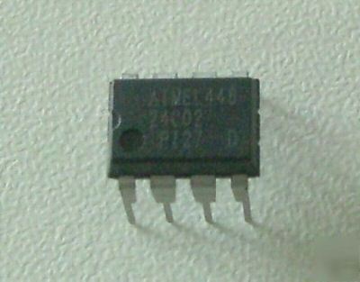 10 pcs atmel AT24C02 serial eeprom ic chips 8 dip