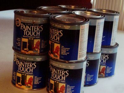 12- 8OZCAN painters touch paint country blue gloss 1924