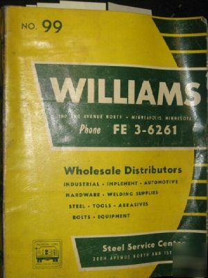 1960 williams supply catalog k & m asbestos mittens