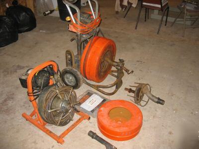 2 drain and sewer machines , with extras