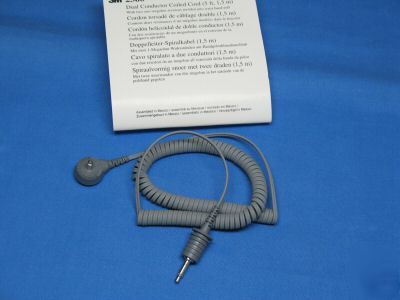 3M # 2360 ~ dual conductor coiled cord (5 ft, 1.5 m) 
