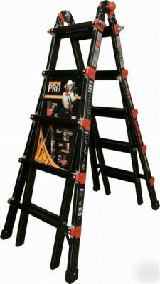 New 22 1A little giant ladder - pro series w/ wheels 