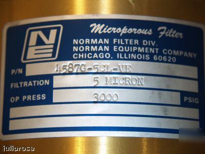 New norman filter 3000PSI 5 micron hydraulic filter 