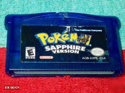 Pokemon sapphire version for nintendo gameboy advance 
