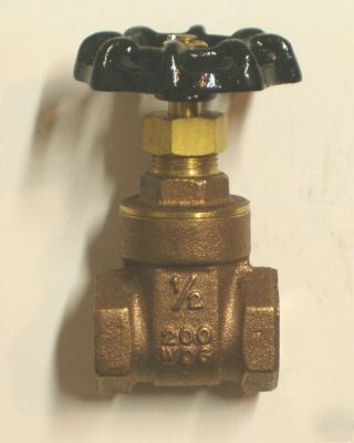 #VA10 - cast brass gate valve 1/2