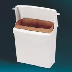 Wall-mount receptacle and liner bags-rcp 6141 whi