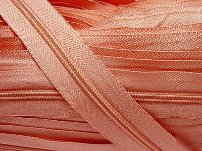 #5 nylon coil zipper chain 20YD (812) light pink